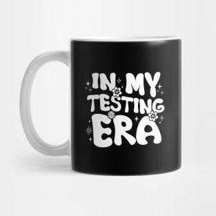 Groovy In My Testing Era Teacher Testing Day Motivational Mug